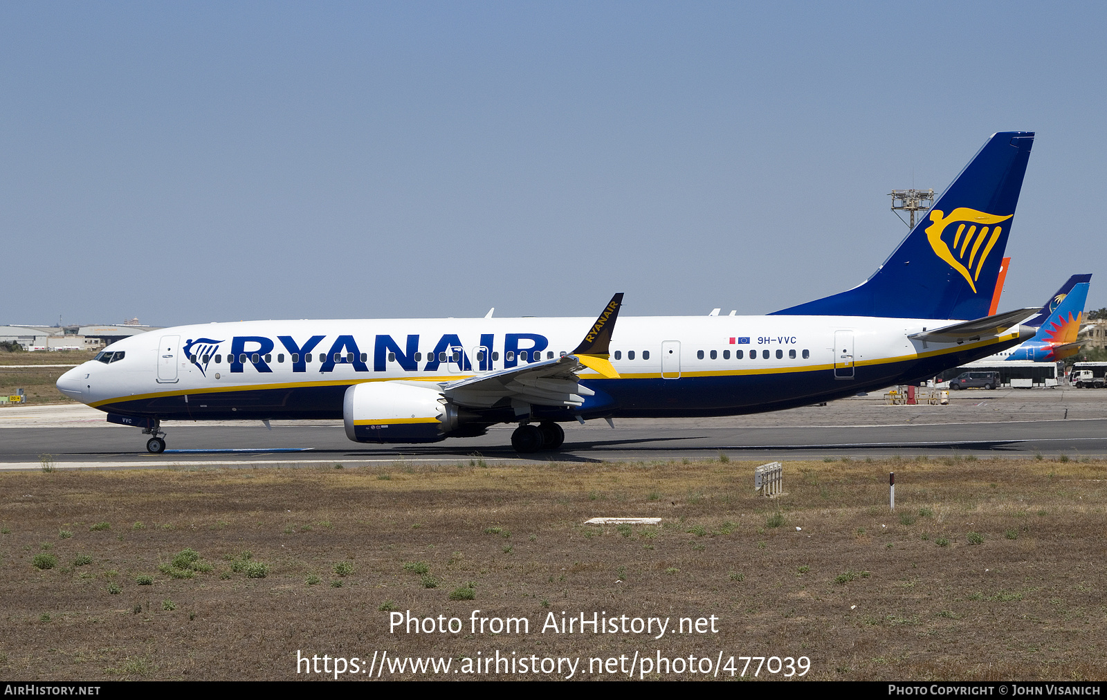 Aircraft Photo of 9H-VVC | Boeing 737-8200 Max 200 | Ryanair | AirHistory.net #477039