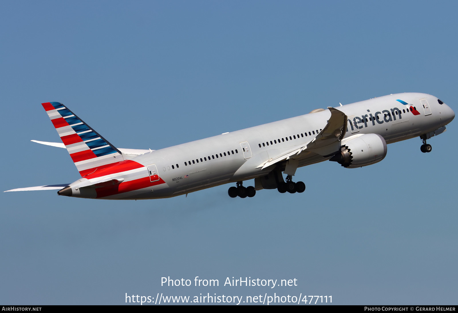 Aircraft Photo of N820AL | Boeing 787-9 Dreamliner | American Airlines | AirHistory.net #477111