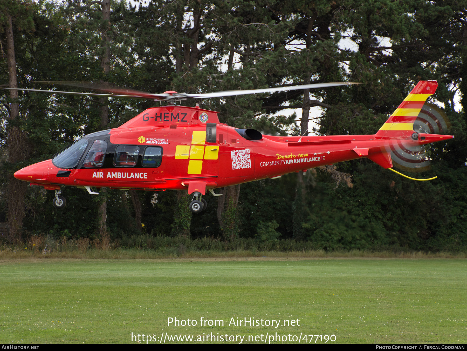 Aircraft Photo of G-HEMZ | Agusta A-109S Grand | Irish Community Air Ambulance | AirHistory.net #477190