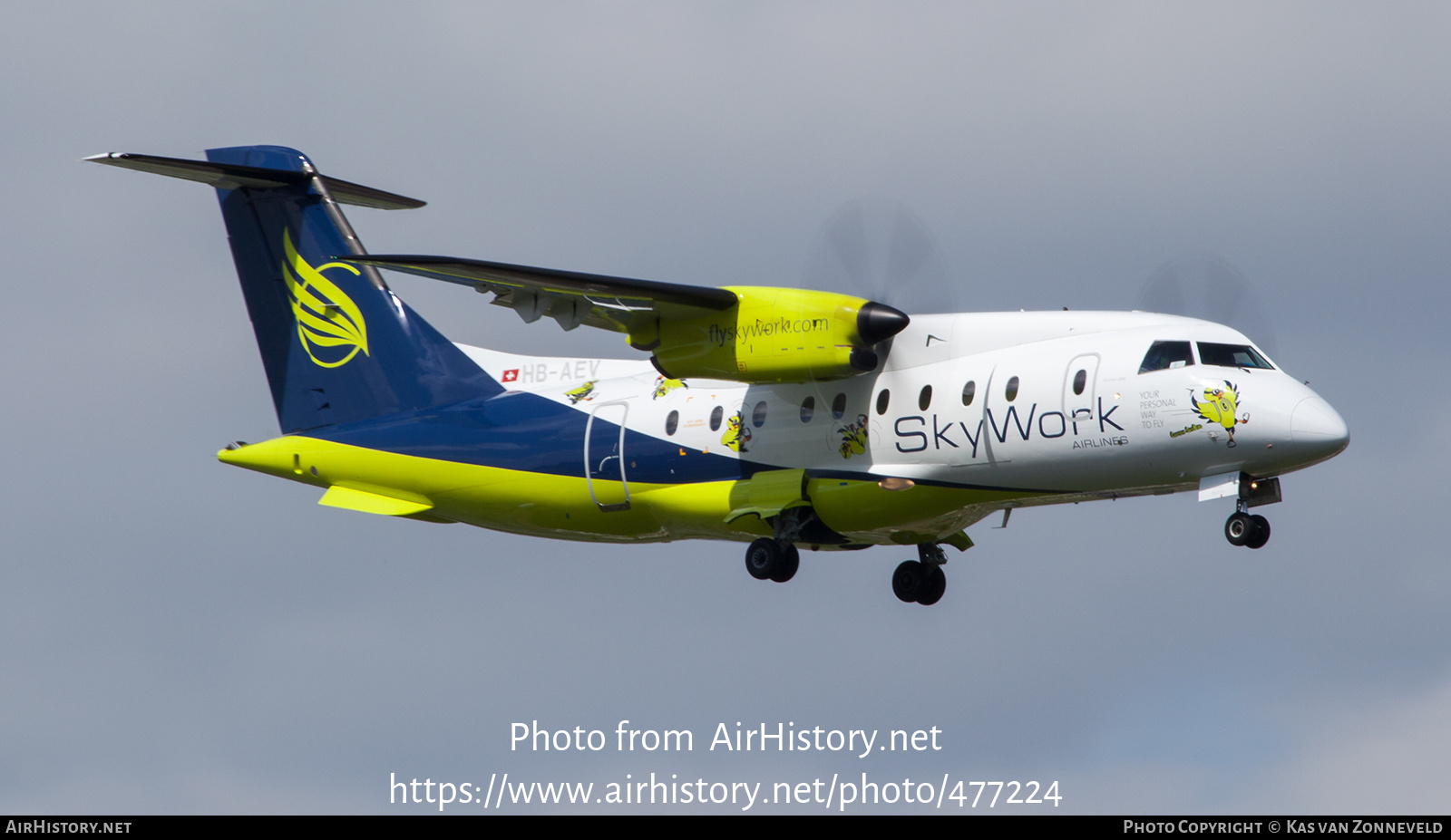 Aircraft Photo of HB-AEV | Dornier 328-110 | SkyWork Airlines | AirHistory.net #477224