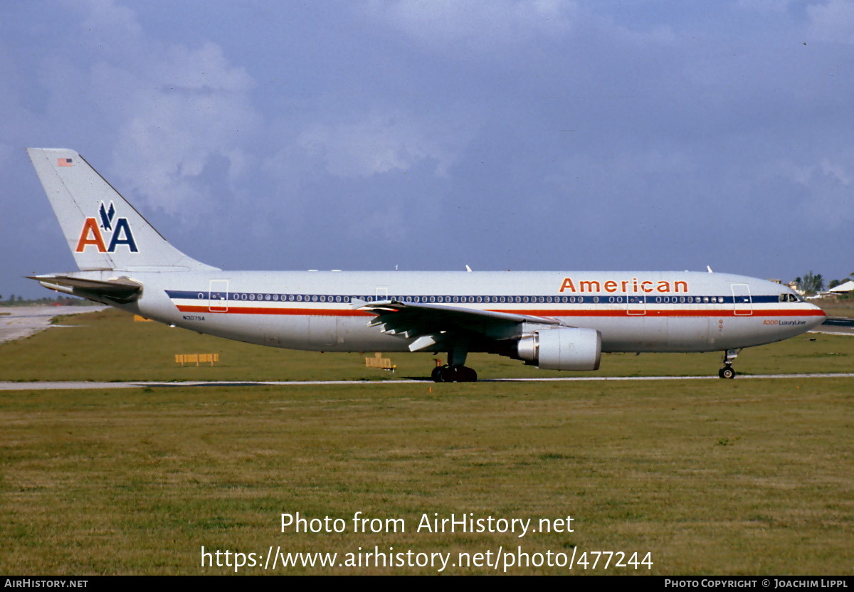 Aircraft Photo of N3075A | Airbus A300B4-605R | American Airlines | AirHistory.net #477244