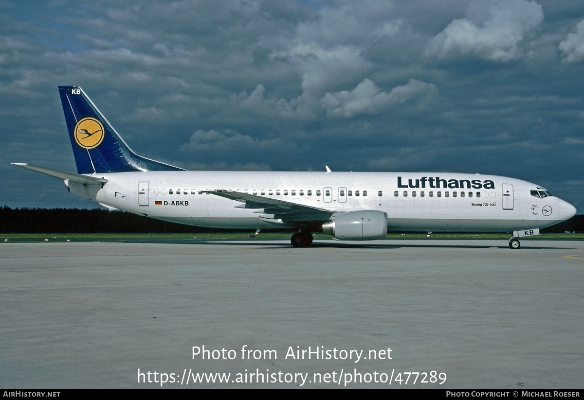 Aircraft Photo of D-ABKB | Boeing 737-430 | Lufthansa | AirHistory.net #477289