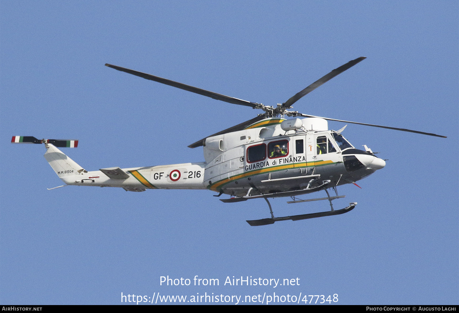 Aircraft Photo of MM81504 | Agusta AB-412HP Grifone | Italy - Guardia di Finanza | AirHistory.net #477348