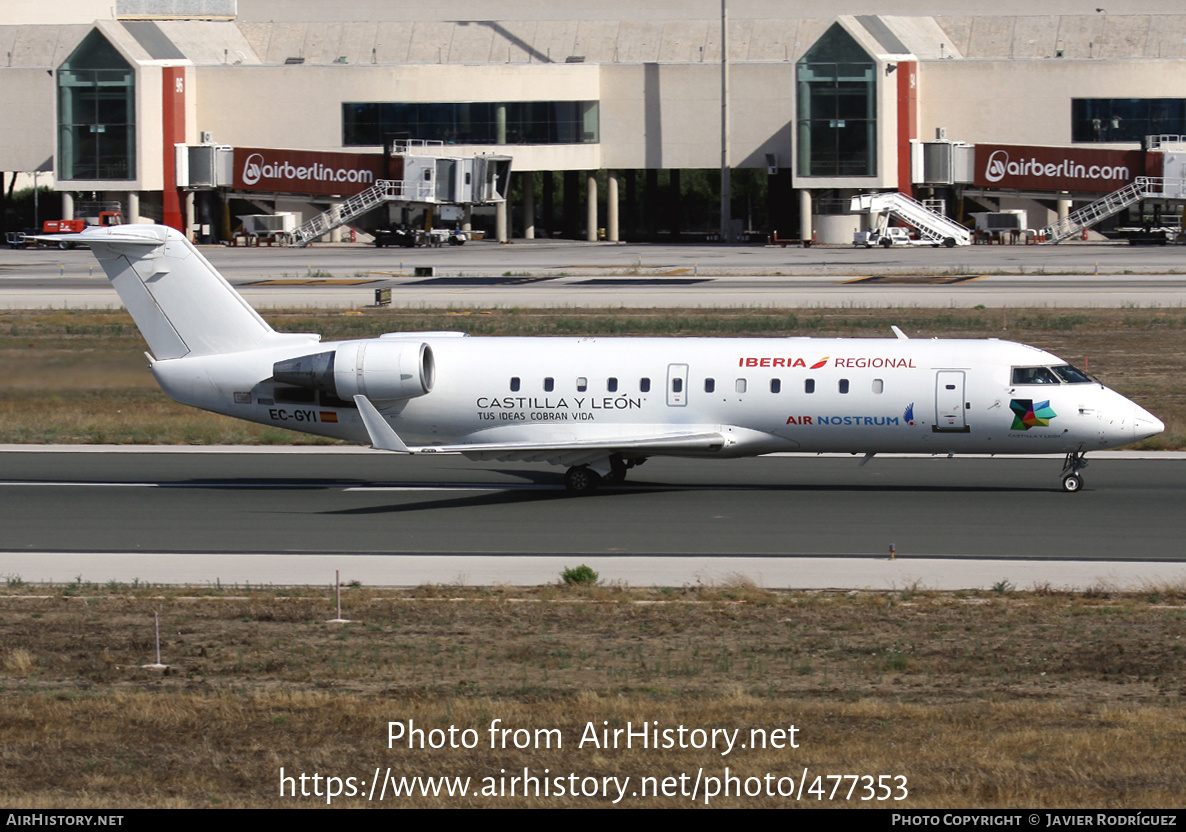 Aircraft Photo of EC-GYI | Bombardier CRJ-200ER (CL-600-2B19) | Iberia Regional | AirHistory.net #477353