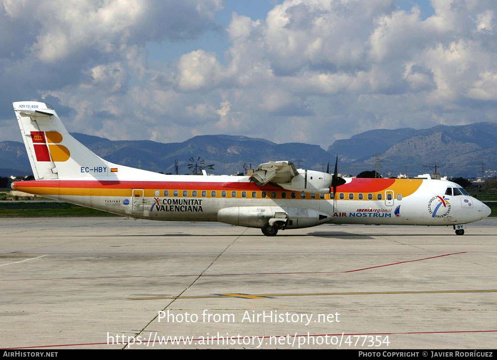 Aircraft Photo of EC-HBY | ATR ATR-72-500 (ATR-72-212A) | Iberia Regional | AirHistory.net #477354