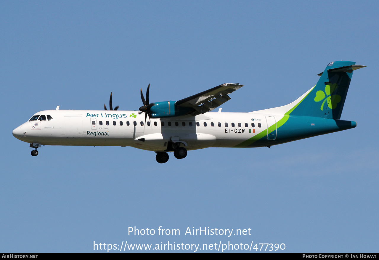 Aircraft Photo of EI-GZW | ATR ATR-72-600 (ATR-72-212A) | Aer Lingus Regional | AirHistory.net #477390