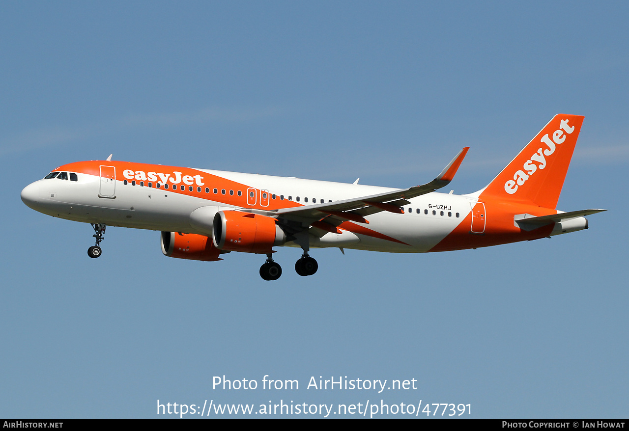 Aircraft Photo of G-UZHJ | Airbus A320-251N | EasyJet | AirHistory.net #477391