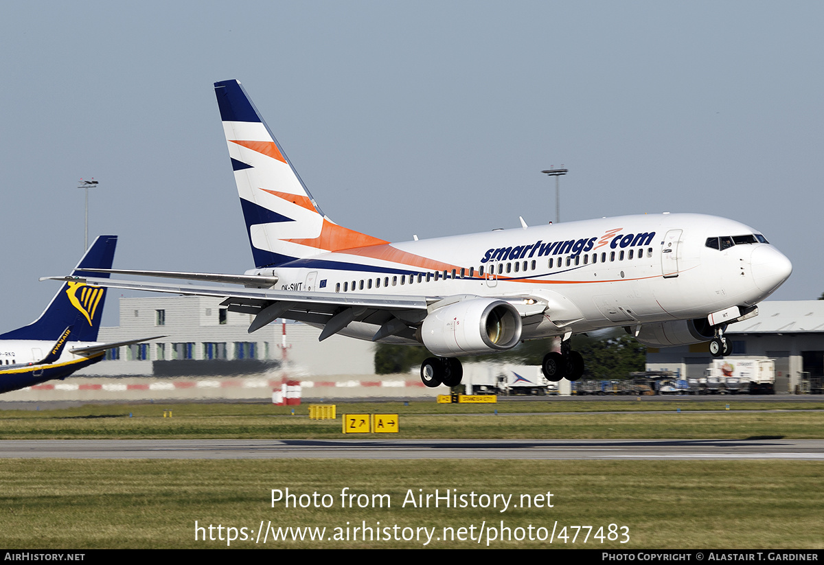 Aircraft Photo of OK-SWT | Boeing 737-7Q8 | Smartwings | AirHistory.net #477483