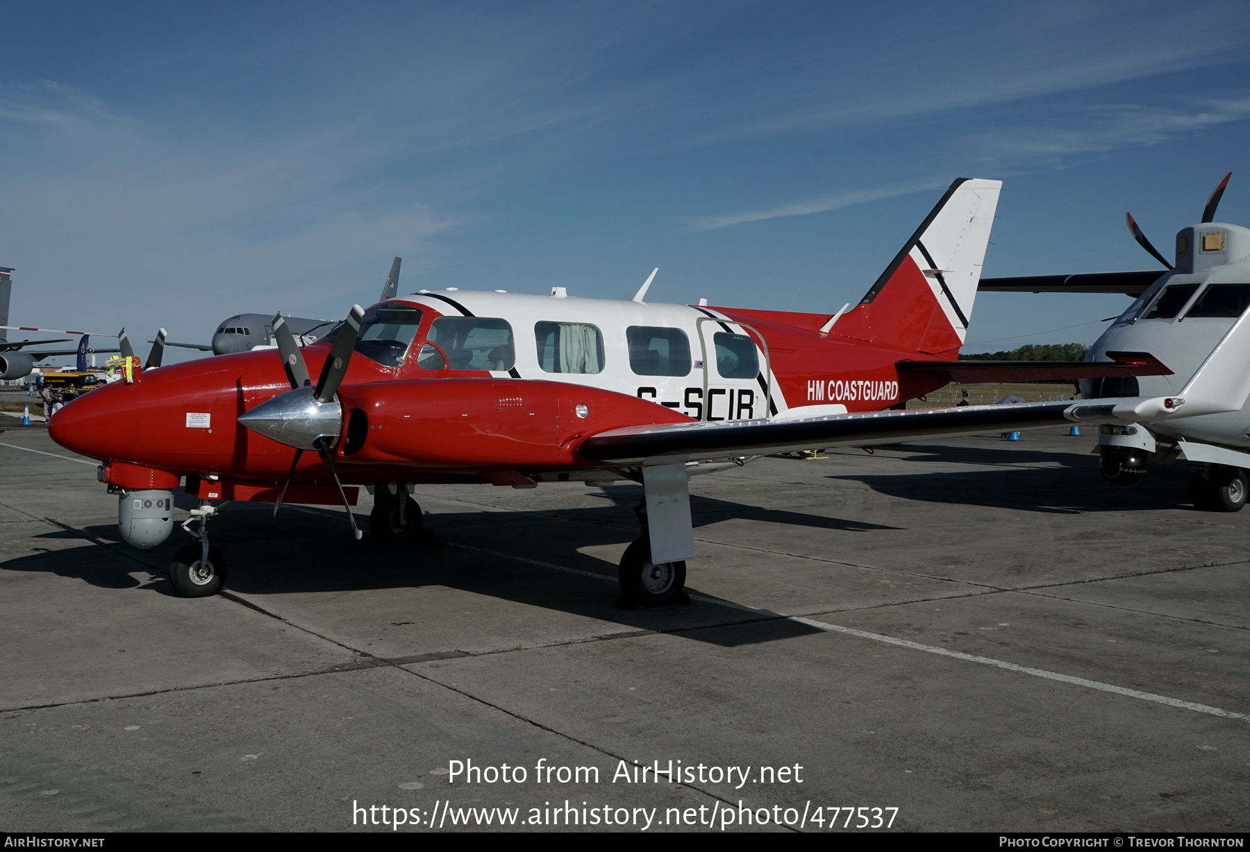 Aircraft Photo of G-SCIR | Piper PA-31-310 Navajo C/Colemill Panther Navajo | HM Coastguard | AirHistory.net #477537