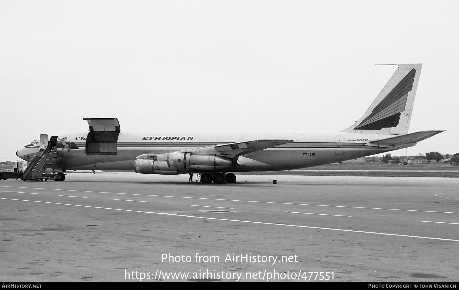 Aircraft Photo of ET-AIV | Boeing 707-327C | Ethiopian Airlines Cargo | AirHistory.net #477551