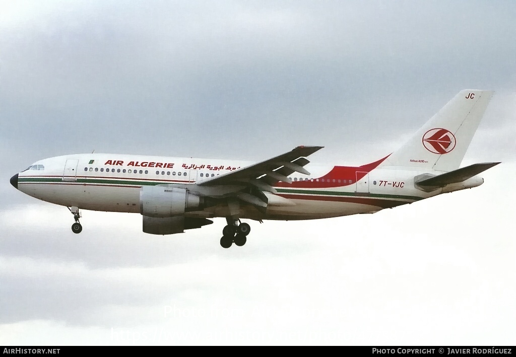 Aircraft Photo of 7T-VJC | Airbus A310-203 | Air Algérie | AirHistory.net #477587