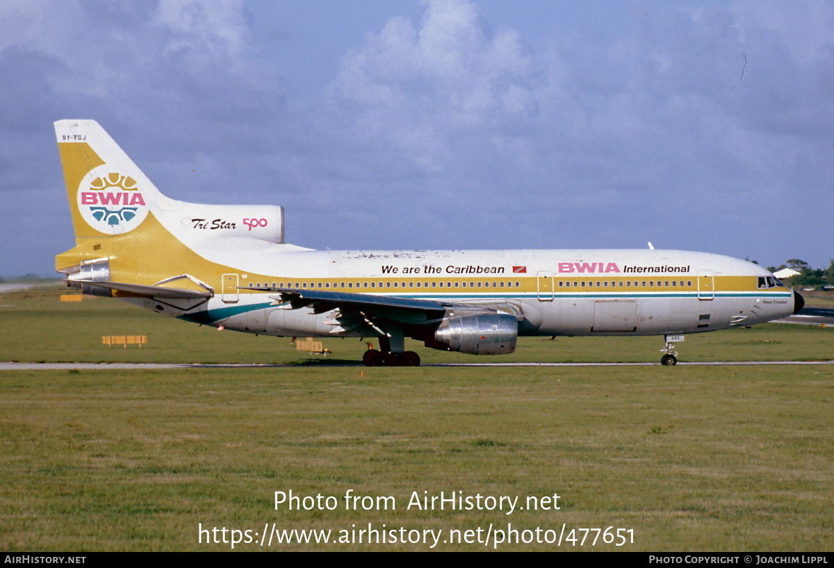 Aircraft Photo of 9Y-TGJ | Lockheed L-1011-385-3 TriStar 500 | BWIA International | AirHistory.net #477651