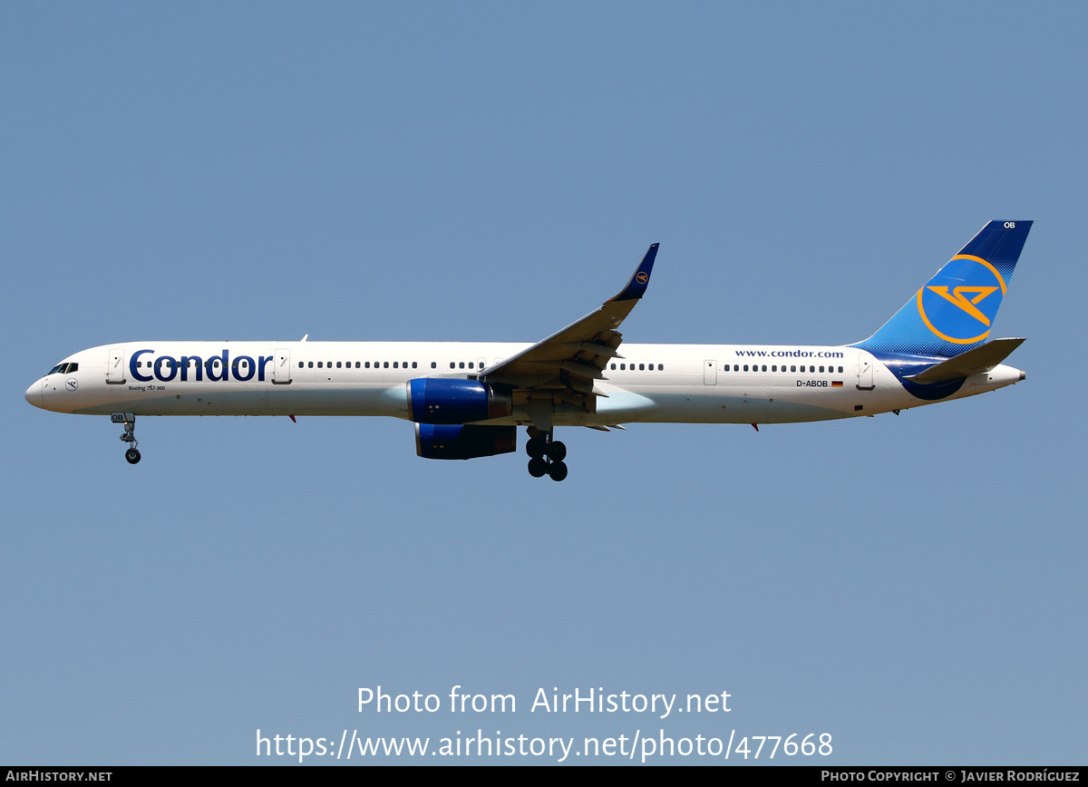 Aircraft Photo of D-ABOB | Boeing 757-330 | Condor Flugdienst | AirHistory.net #477668