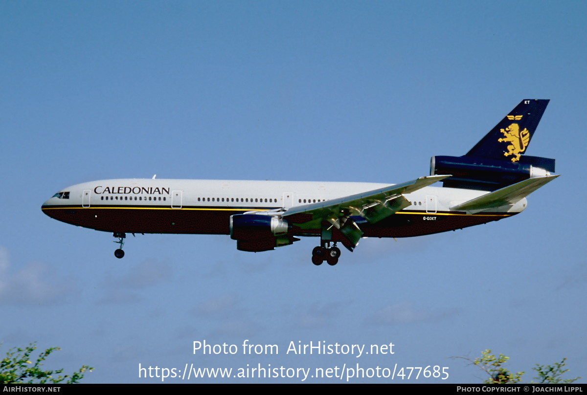 Aircraft Photo of G-GOKT | McDonnell Douglas DC-10-30 | Caledonian Airways | AirHistory.net #477685