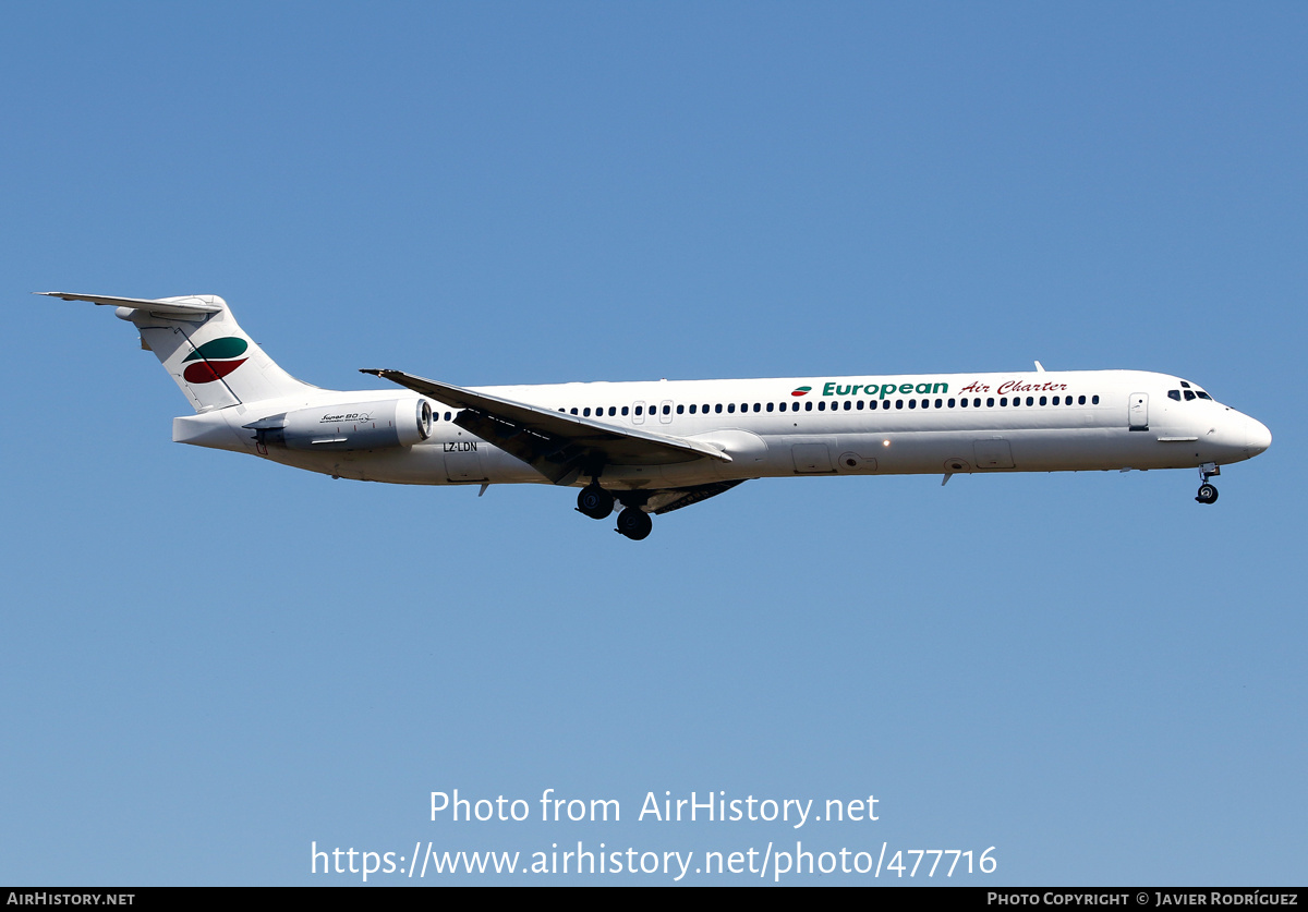 Aircraft Photo of LZ-LDN | McDonnell Douglas MD-82 (DC-9-82) | European Air Charter | AirHistory.net #477716