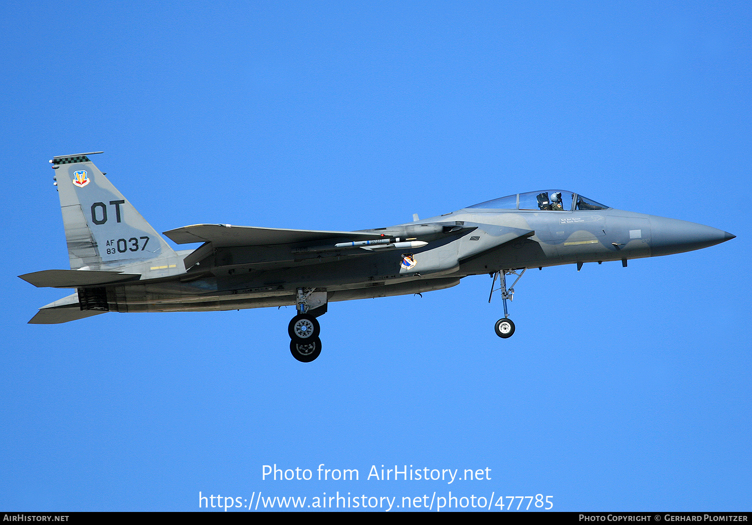 Aircraft Photo of 83-0037 | McDonnell Douglas F-15C Eagle | USA - Air Force | AirHistory.net #477785