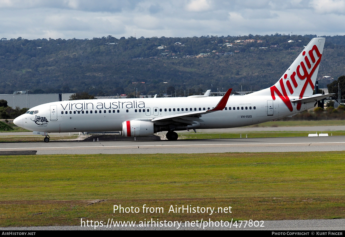 Aircraft Photo of VH-VUQ | Boeing 737-8FE | Virgin Australia Airlines | AirHistory.net #477802