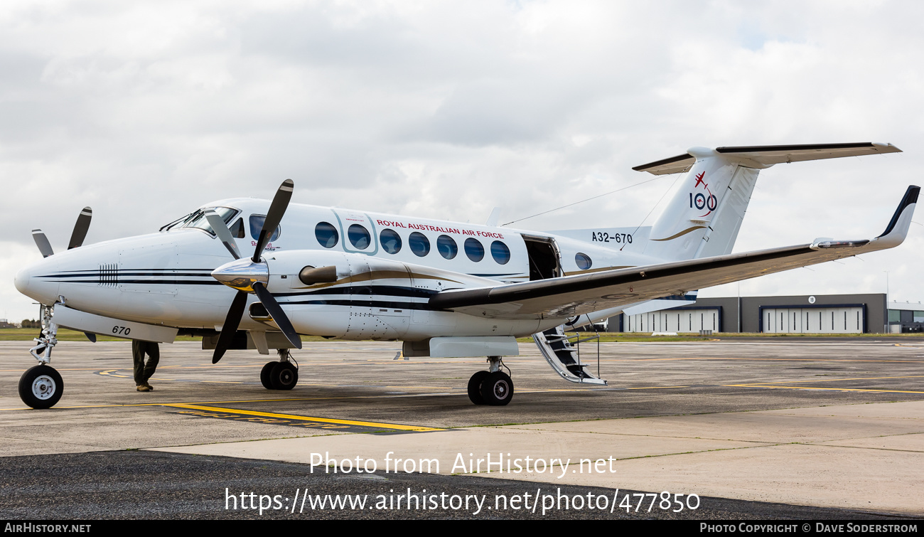 Aircraft Photo of A32-670 | Hawker Beechcraft 350 King Air (B300) | Australia - Air Force | AirHistory.net #477850