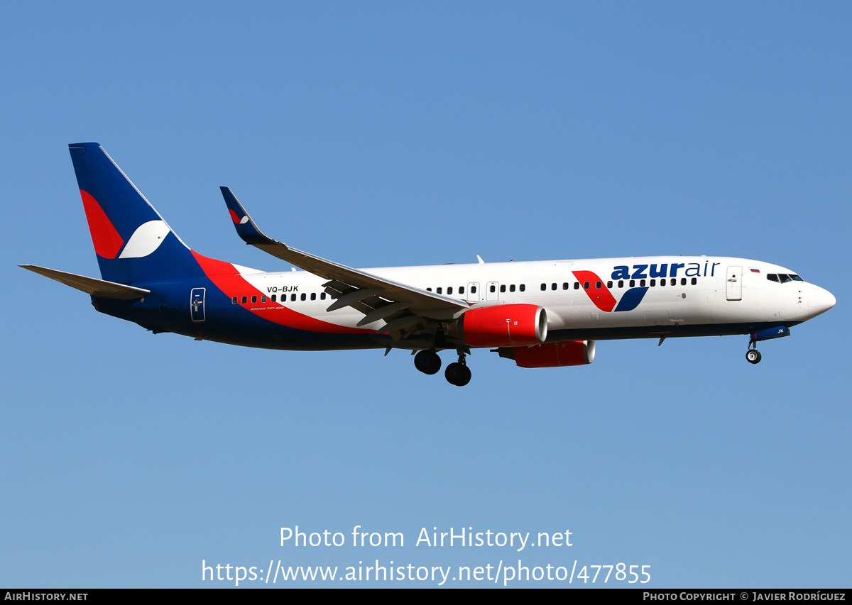 Aircraft Photo of VQ-BJK | Boeing 737-8K5 | Azur Air | AirHistory.net #477855