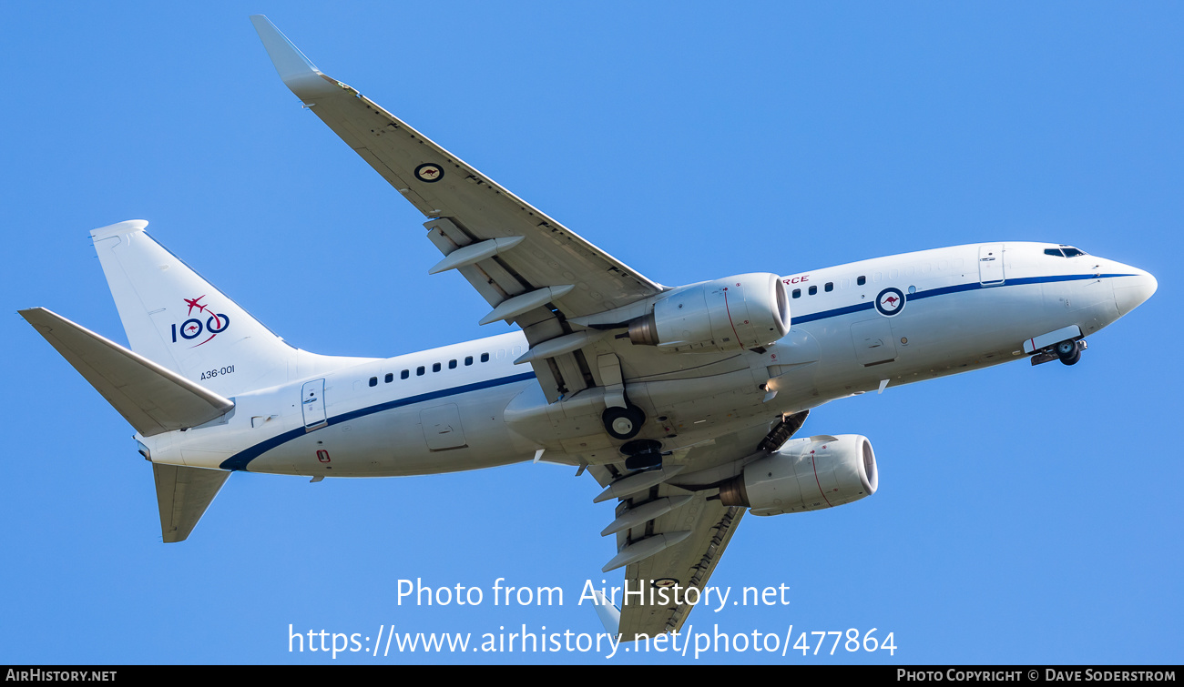 Aircraft Photo of A36-001 | Boeing 737-7DT BBJ | Australia - Air Force | AirHistory.net #477864