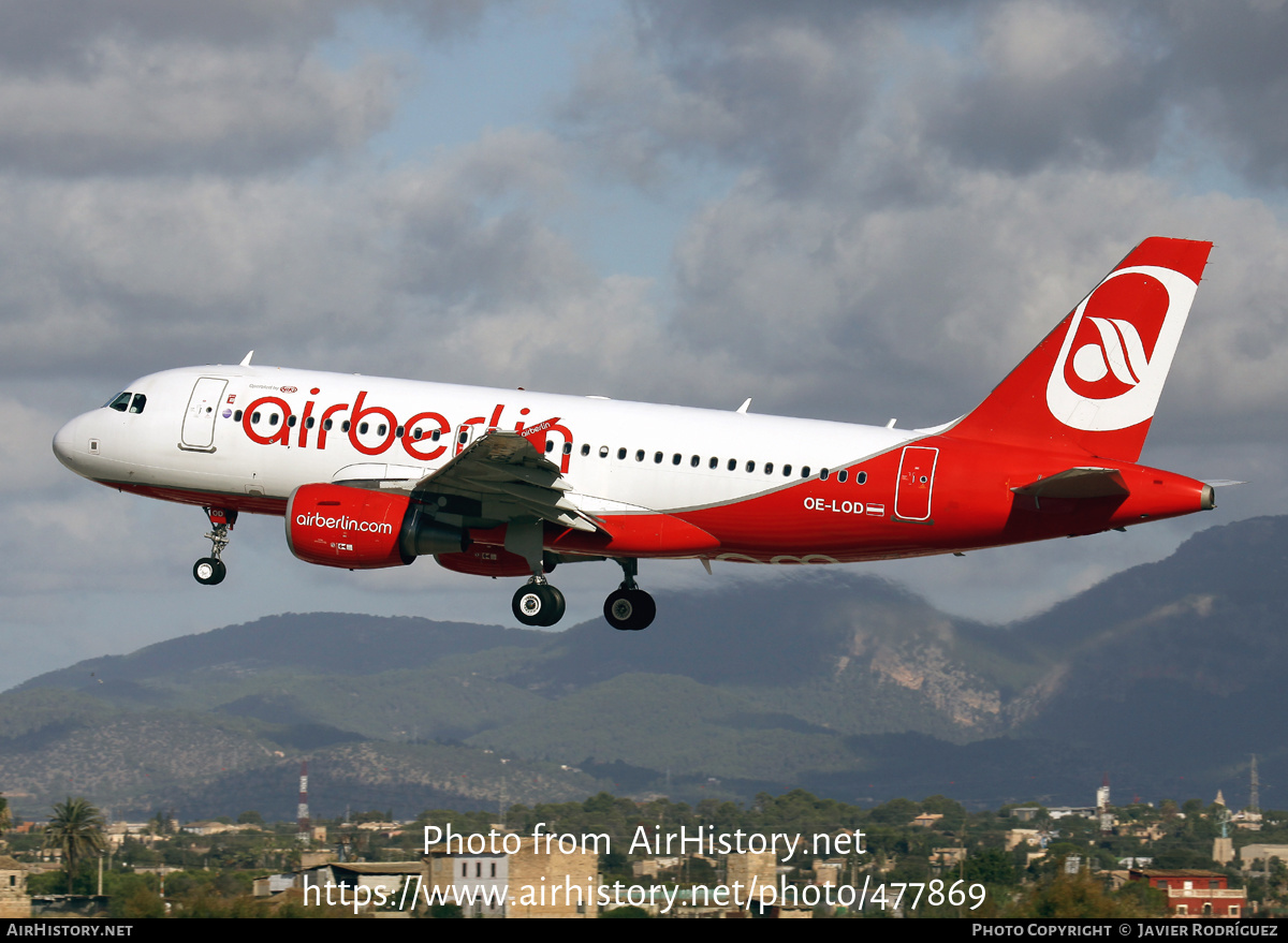 Aircraft Photo of OE-LOD | Airbus A319-112 | Air Berlin | AirHistory.net #477869