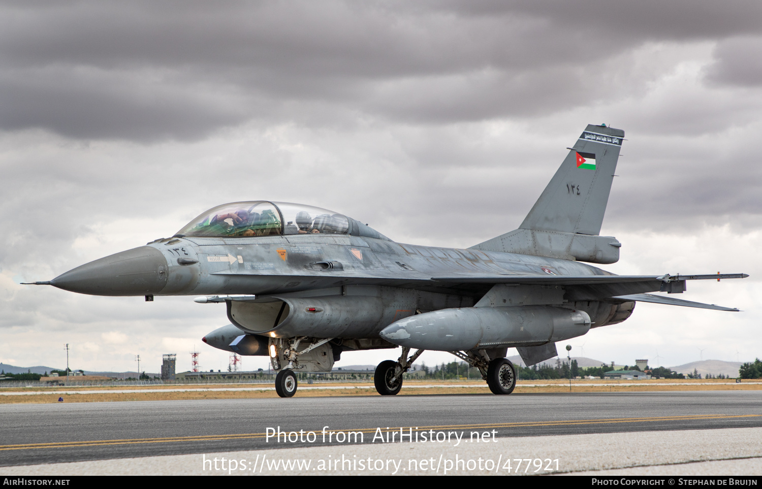 Aircraft Photo of 134 | General Dynamics F-16BM Fighting Falcon | Jordan - Air Force | AirHistory.net #477921