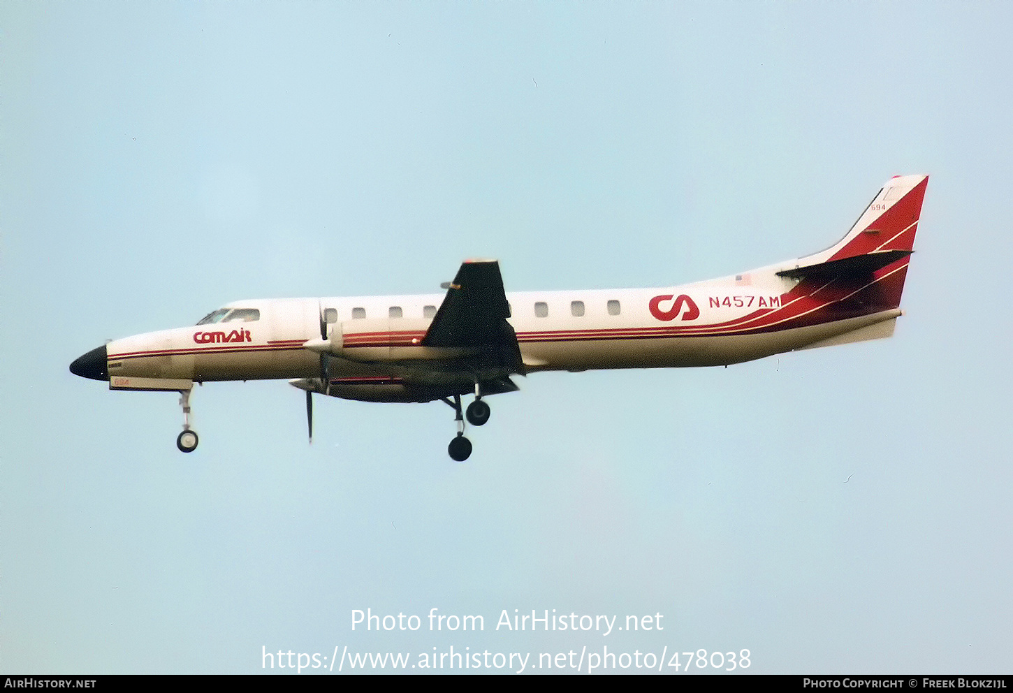 Aircraft Photo of N457AM | Fairchild Swearingen SA-227AC Metro III | Comair | AirHistory.net #478038