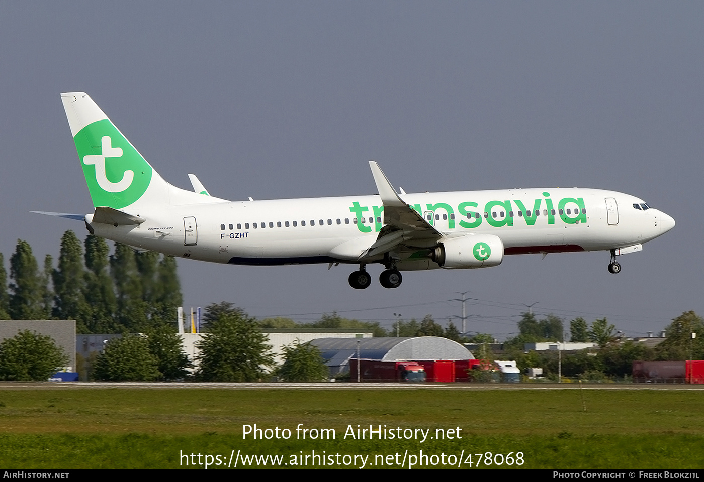 Aircraft Photo of F-GZHT | Boeing 737-8K2 | Transavia | AirHistory.net #478068