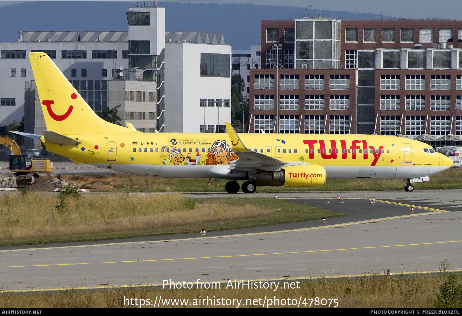 Aircraft Photo of D-AHFT | Boeing 737-8K5 | TUIfly | AirHistory.net #478075