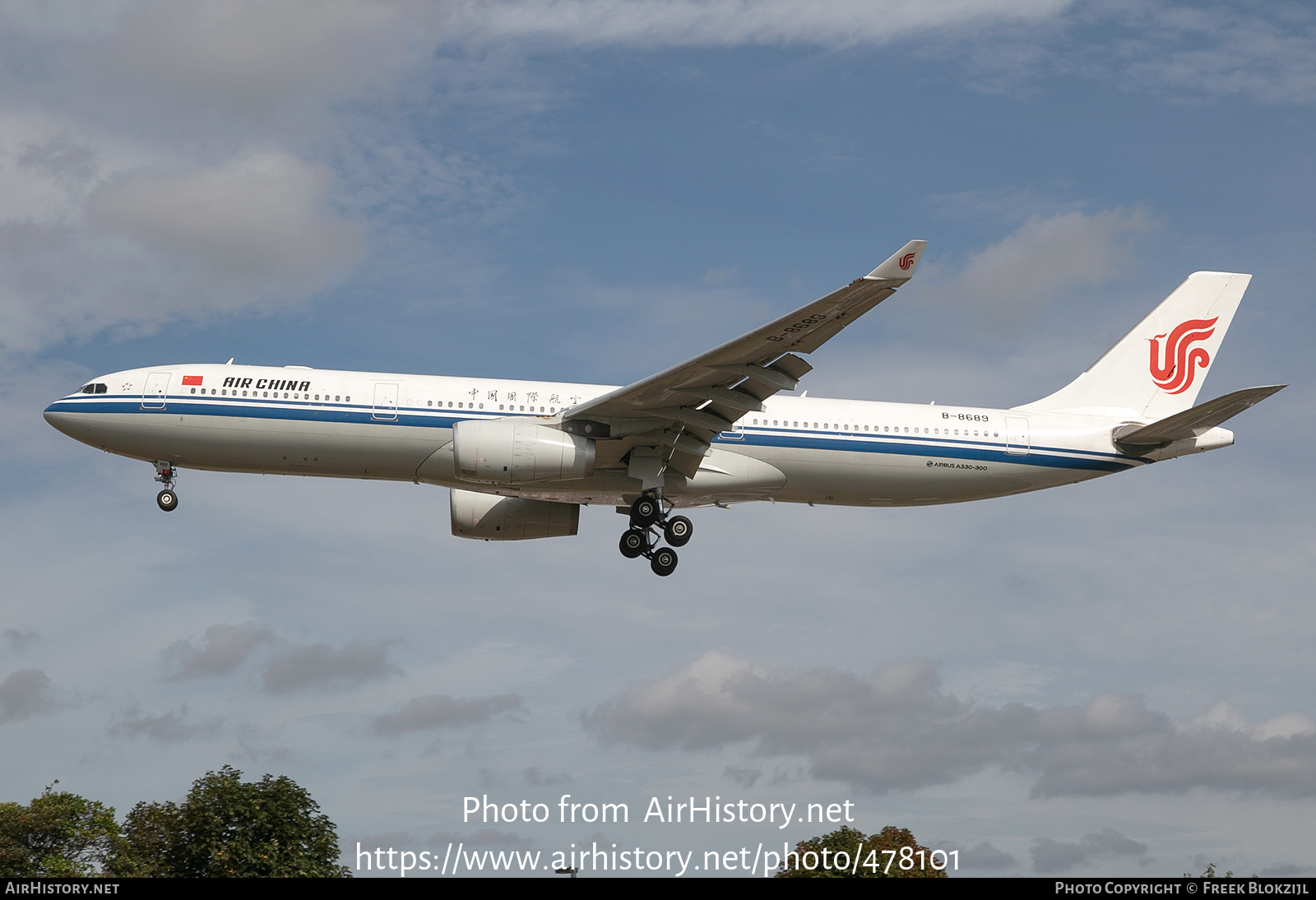 Aircraft Photo of B-8689 | Airbus A330-343E | Air China | AirHistory.net #478101