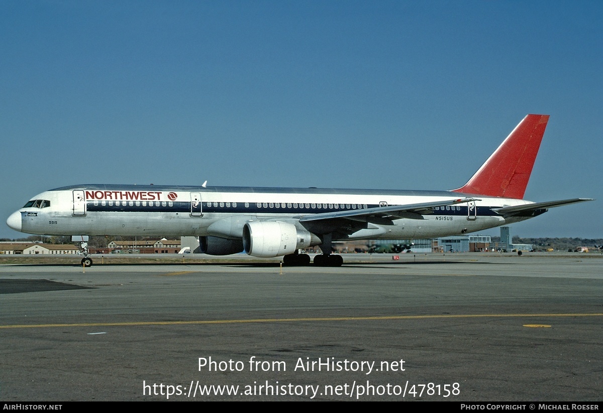 Aircraft Photo of N515US | Boeing 757-251 | Northwest Airlines | AirHistory.net #478158