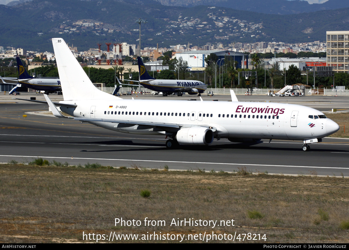 Aircraft Photo of D-ABBD | Boeing 737-86J | Eurowings | AirHistory.net #478214