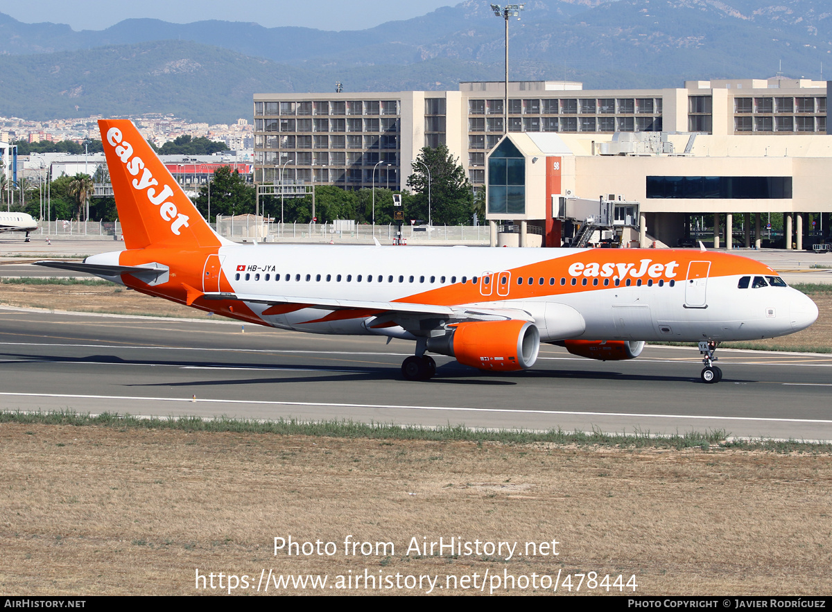 Aircraft Photo of HB-JYA | Airbus A320-214 | EasyJet | AirHistory.net #478444