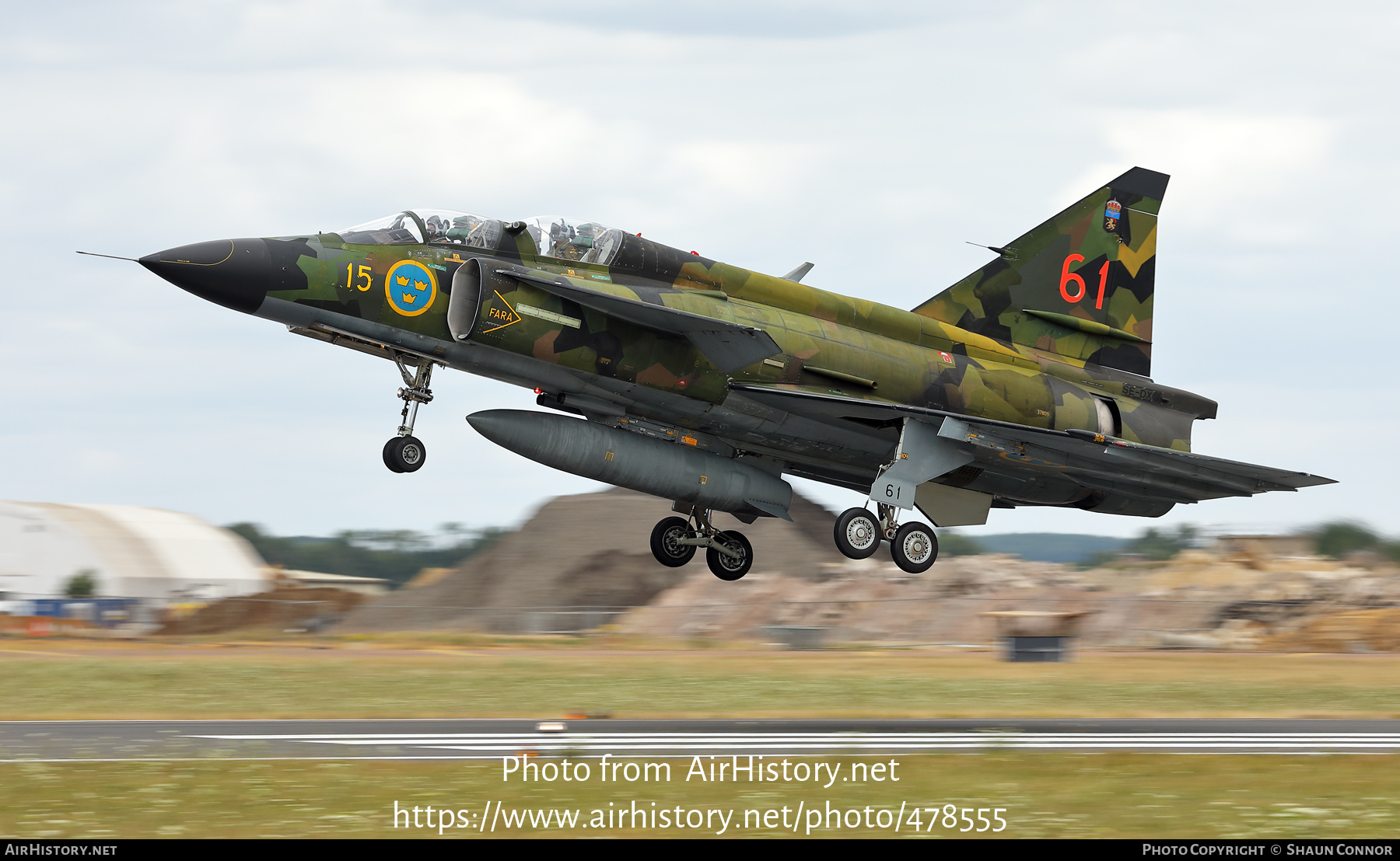 Aircraft Photo of SE-DXO / 37809 | Saab Sk37E Viggen | Sweden - Air Force | AirHistory.net #478555