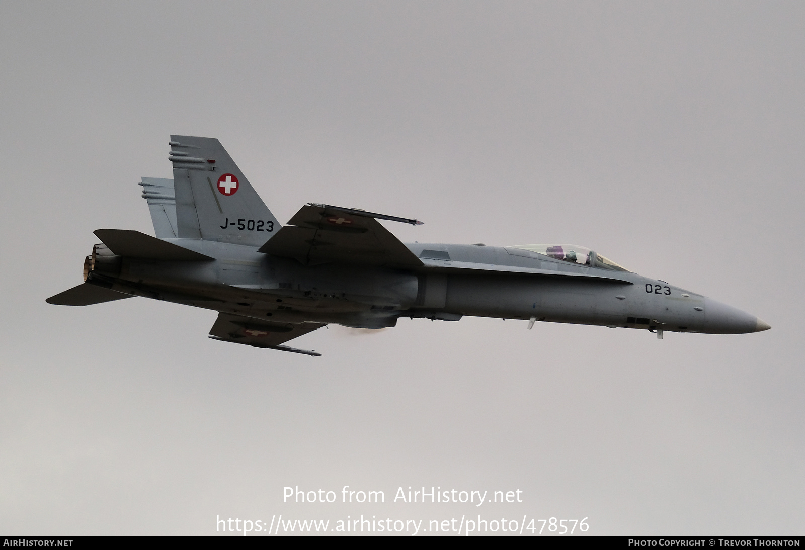 Aircraft Photo of J-5023 | McDonnell Douglas F/A-18C Hornet | Switzerland - Air Force | AirHistory.net #478576