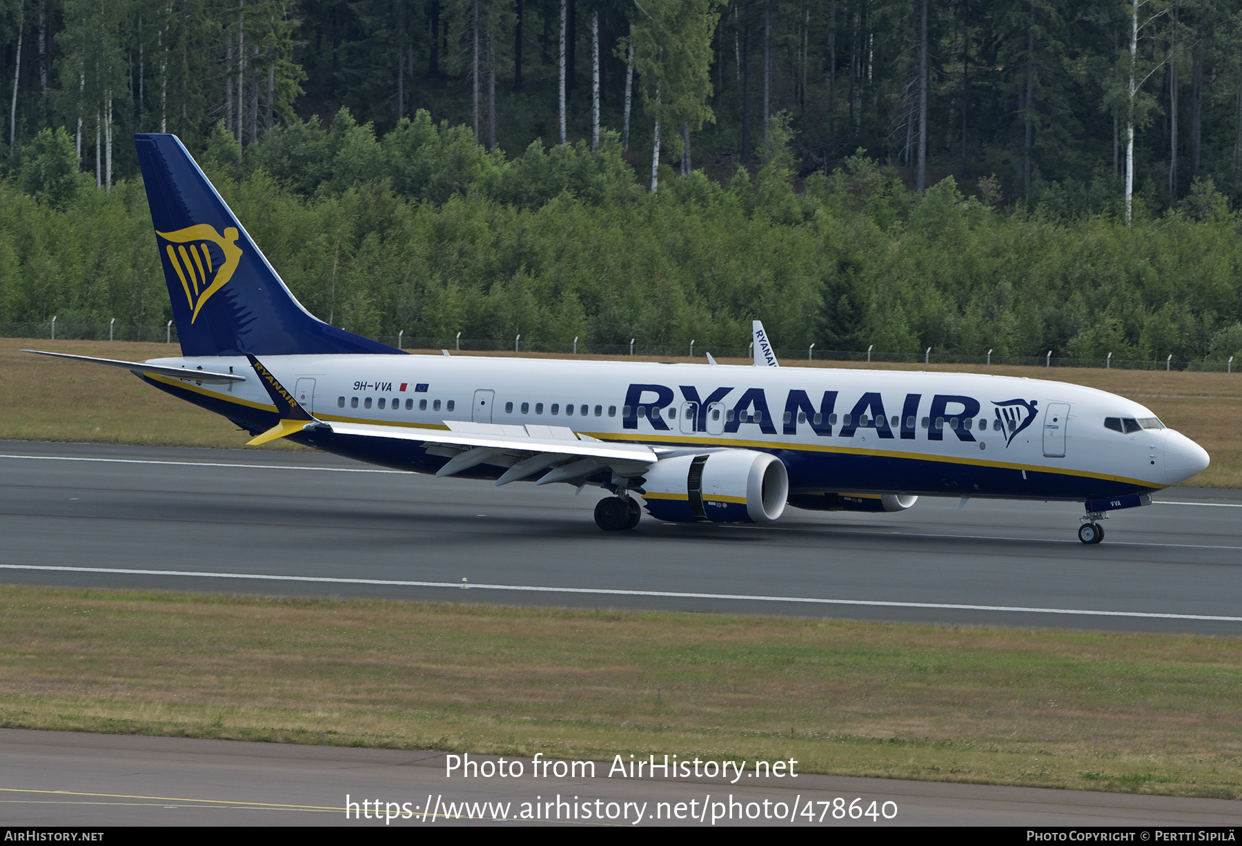 Aircraft Photo of 9H-VVA | Boeing 737-8200 Max 200 | Ryanair | AirHistory.net #478640