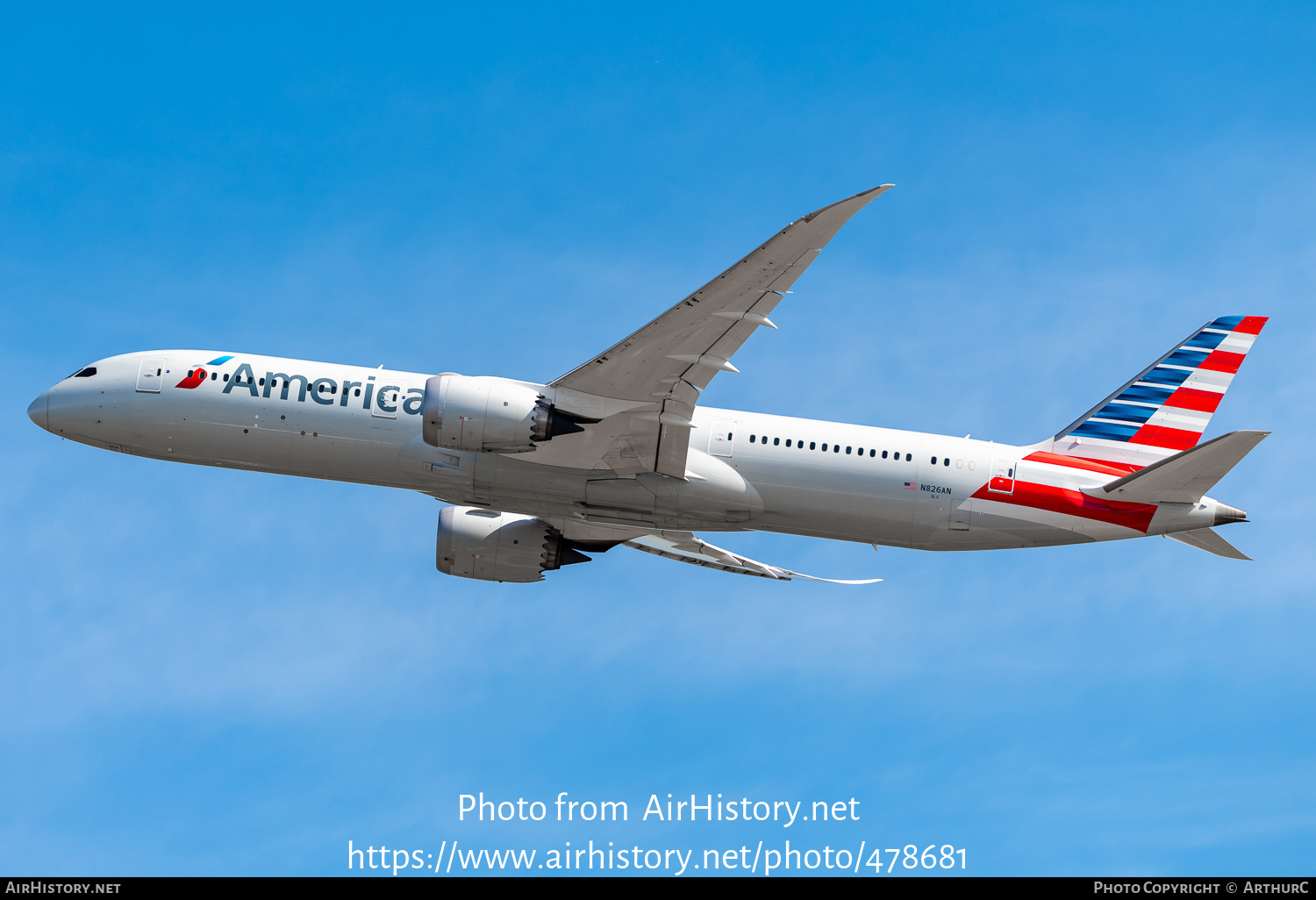 Aircraft Photo of N826AN | Boeing 787-9 Dreamliner | American Airlines | AirHistory.net #478681