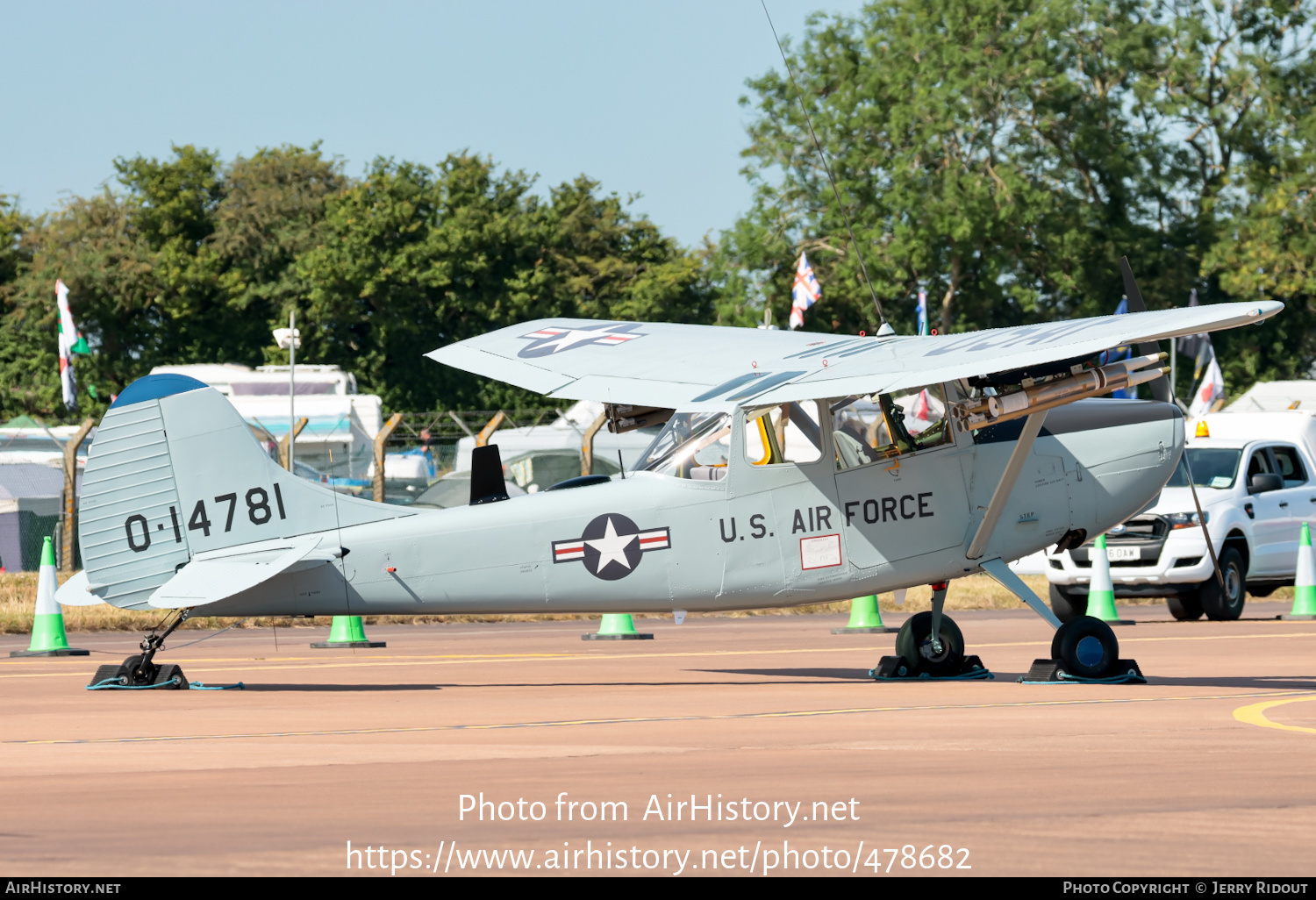 Aircraft Photo of G-VNAM / 0-14781 | Cessna O-1A Bird Dog | USA - Air Force | AirHistory.net #478682