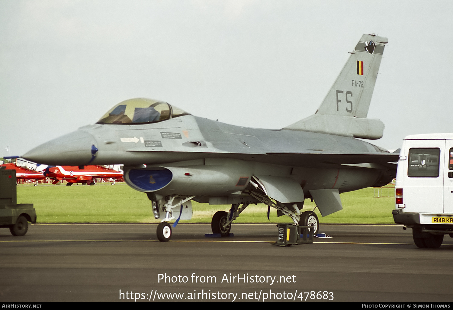 Aircraft Photo of FA-72 | General Dynamics F-16A Fighting Falcon | Belgium - Air Force | AirHistory.net #478683