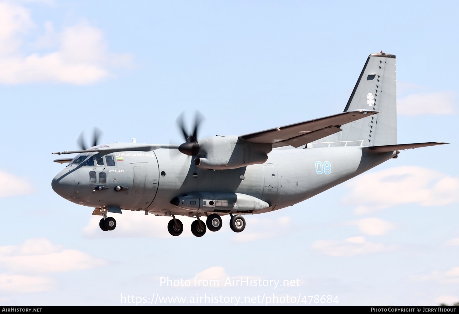 Aircraft Photo of 08 | Alenia C-27J Spartan | Lithuania - Air Force | AirHistory.net #478684