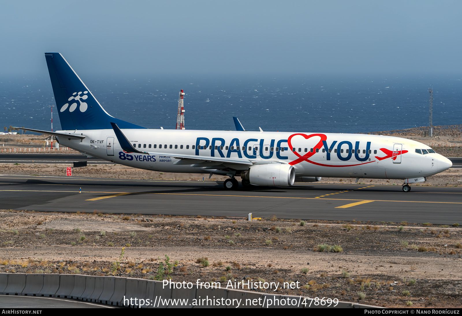 Aircraft Photo of OK-TVF | Boeing 737-8FH | Travel Service | AirHistory.net #478699