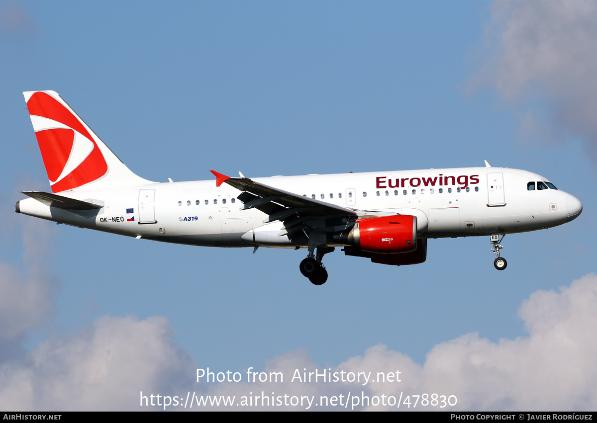 Aircraft Photo of OK-NEO | Airbus A319-112 | Eurowings | AirHistory.net #478830