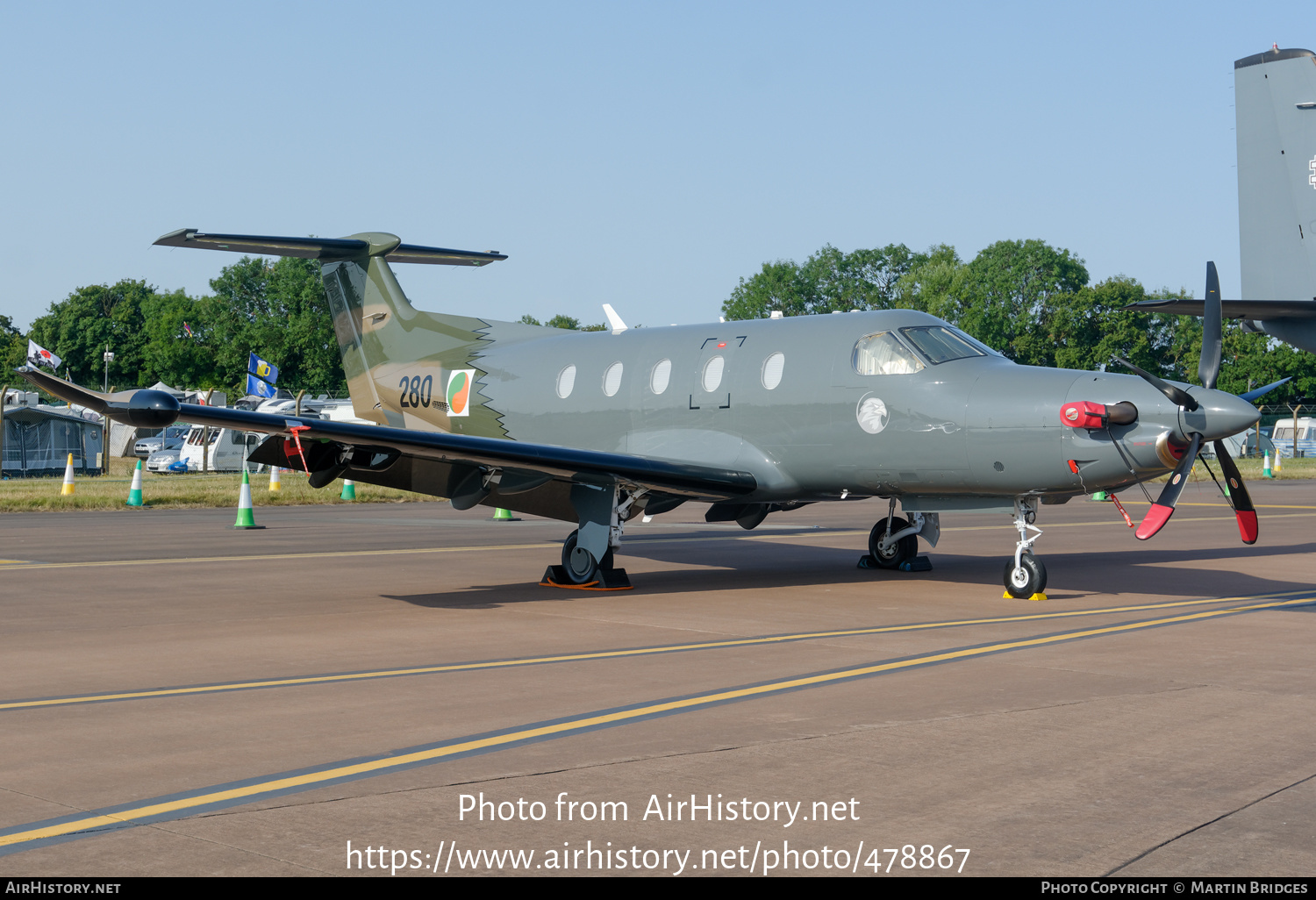 Aircraft Photo of 280 | Pilatus PC-12NG (PC-12/47E) | Ireland - Air Force | AirHistory.net #478867