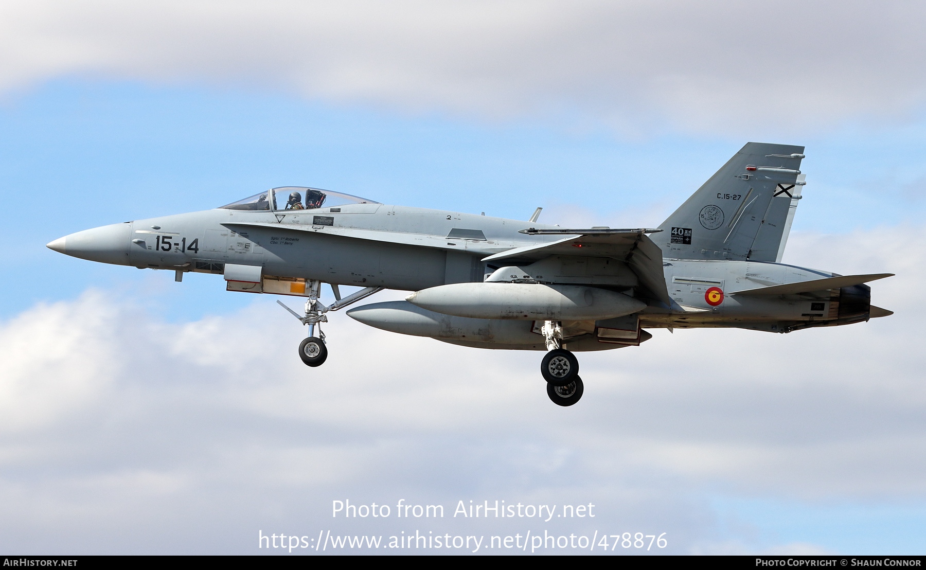 Aircraft Photo of C.15-27 | McDonnell Douglas EF-18M Hornet | Spain - Air Force | AirHistory.net #478876