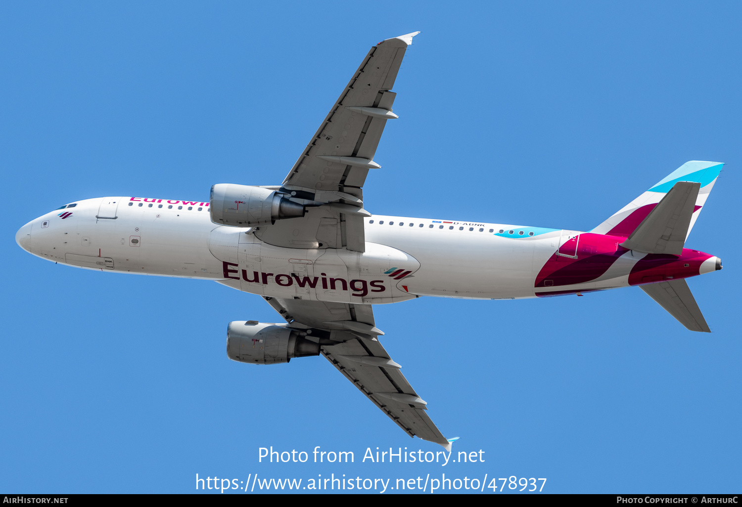 Aircraft Photo of D-ABNK | Airbus A320-214 | Eurowings | AirHistory.net #478937