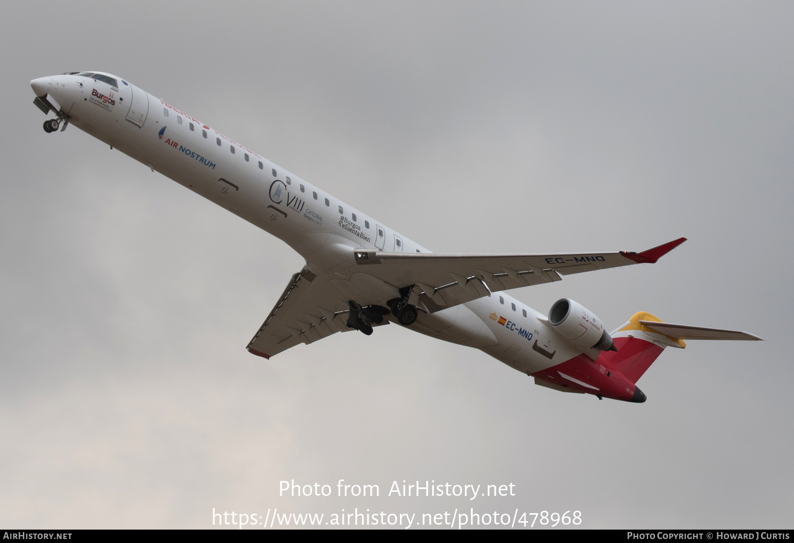Aircraft Photo of EC-MNQ | Bombardier CRJ-1000 (CL-600-2E25) | Iberia Regional | AirHistory.net #478968