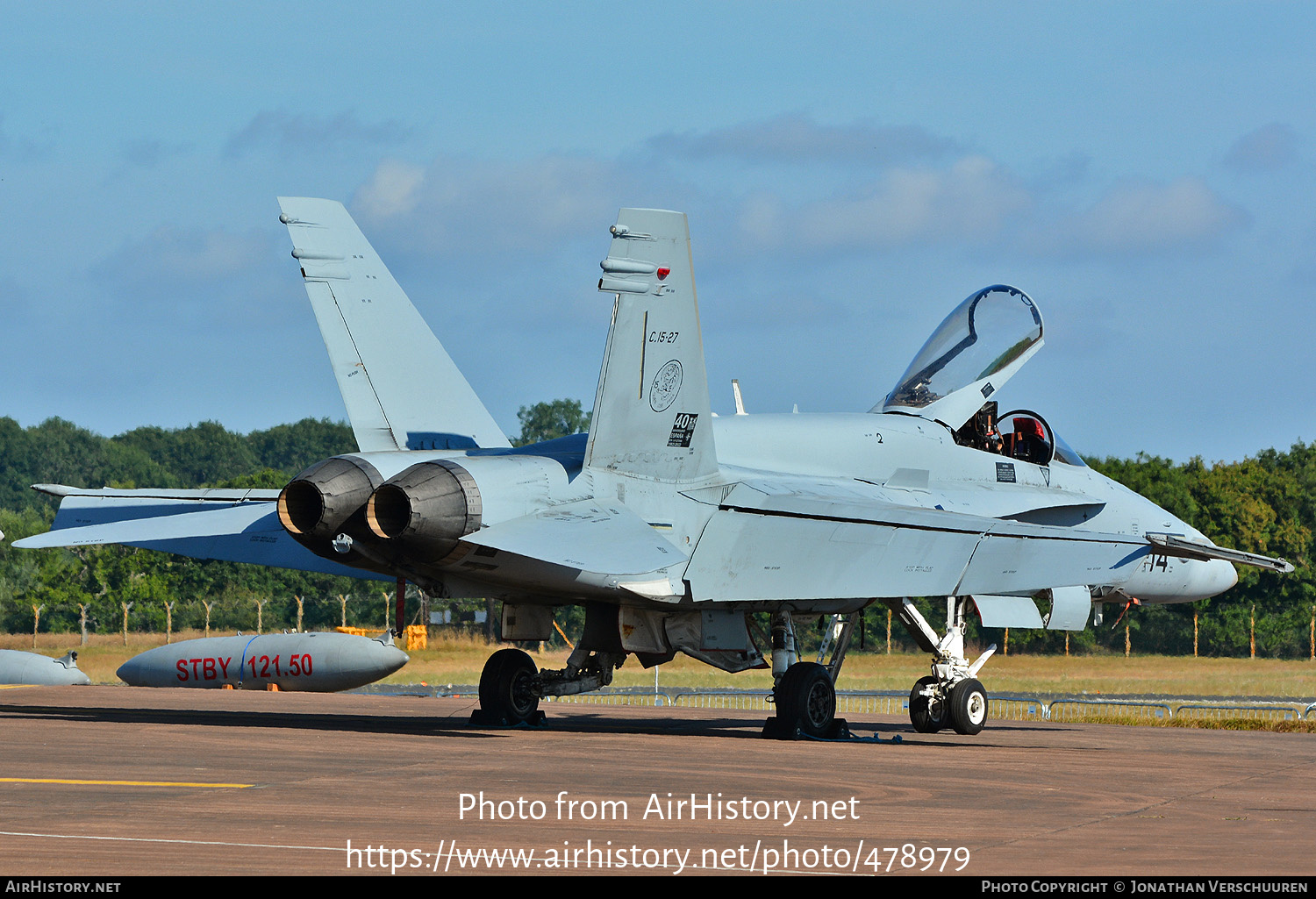 Aircraft Photo of C.15-27 | McDonnell Douglas EF-18M Hornet | Spain - Air Force | AirHistory.net #478979