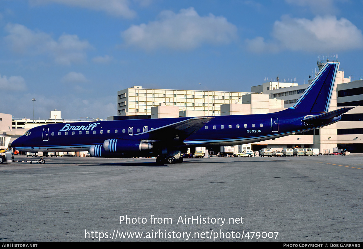 Aircraft Photo of N802BN | McDonnell Douglas DC-8-62H | Braniff International Airways | AirHistory.net #479007