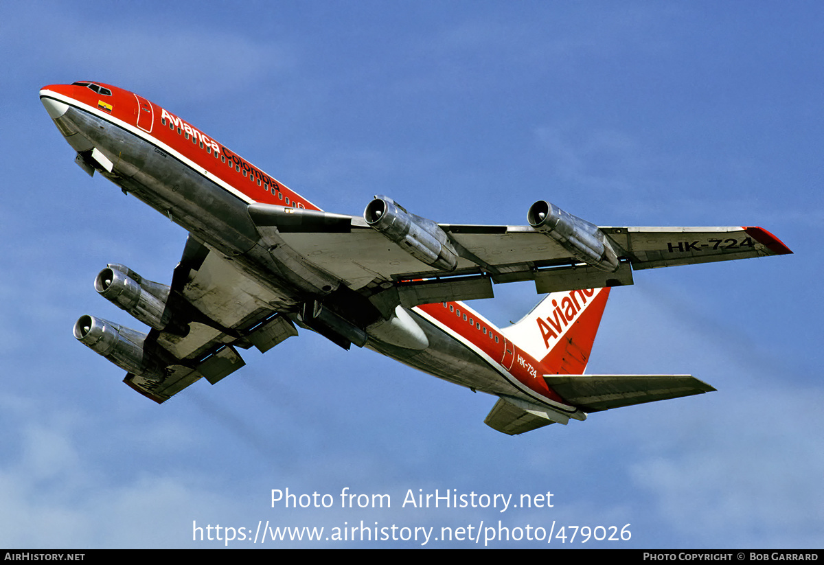 Aircraft Photo of HK-724 | Boeing 720-059B | Avianca | AirHistory.net #479026