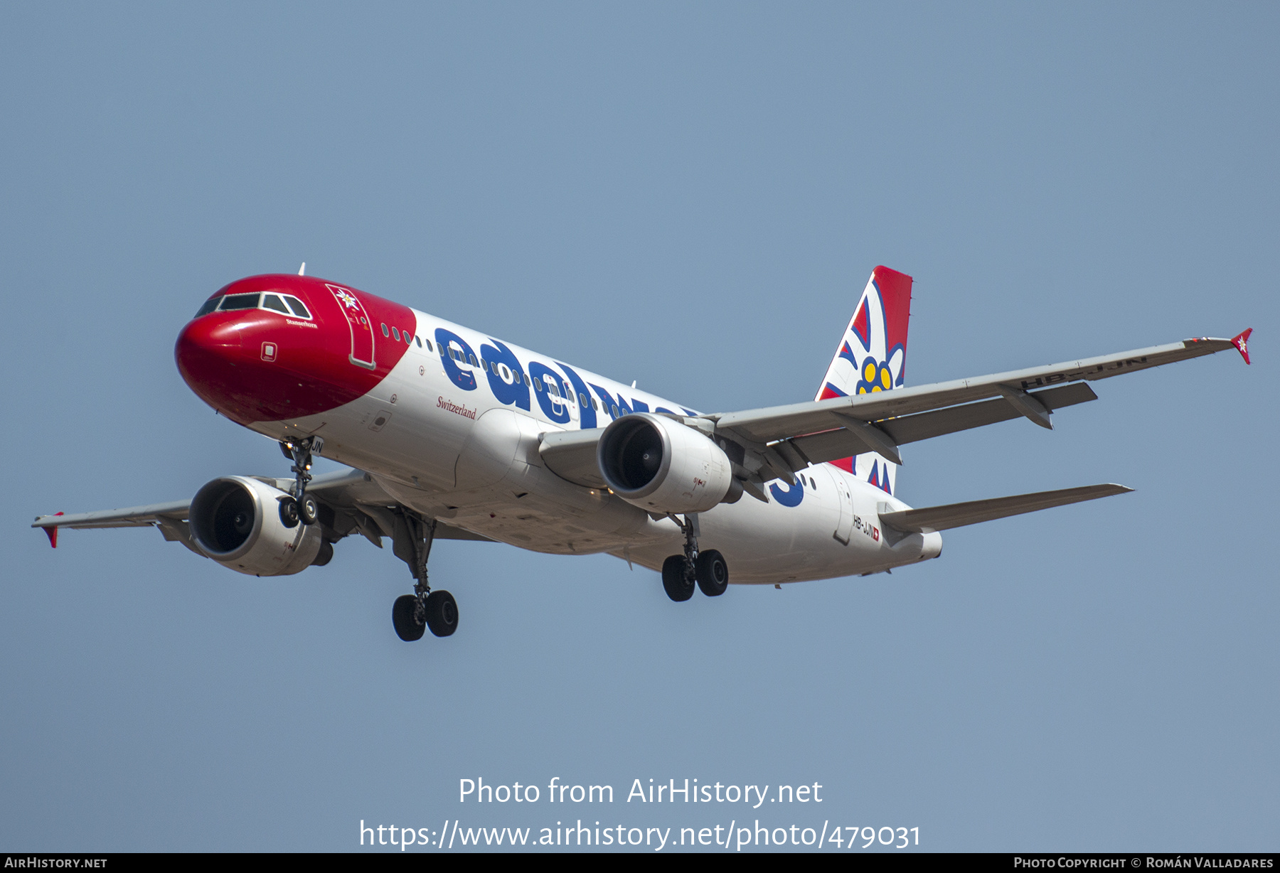 Aircraft Photo of HB-JJN | Airbus A320-214 | Edelweiss Air | AirHistory.net #479031